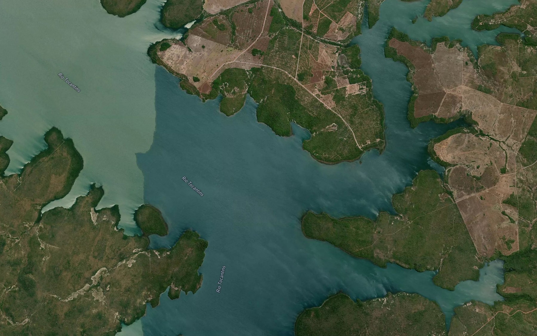 Satellite map of the Corrego Curralinho