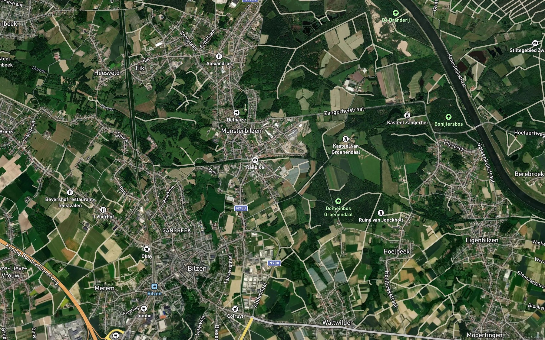 Satellite map of the Wilderbeek