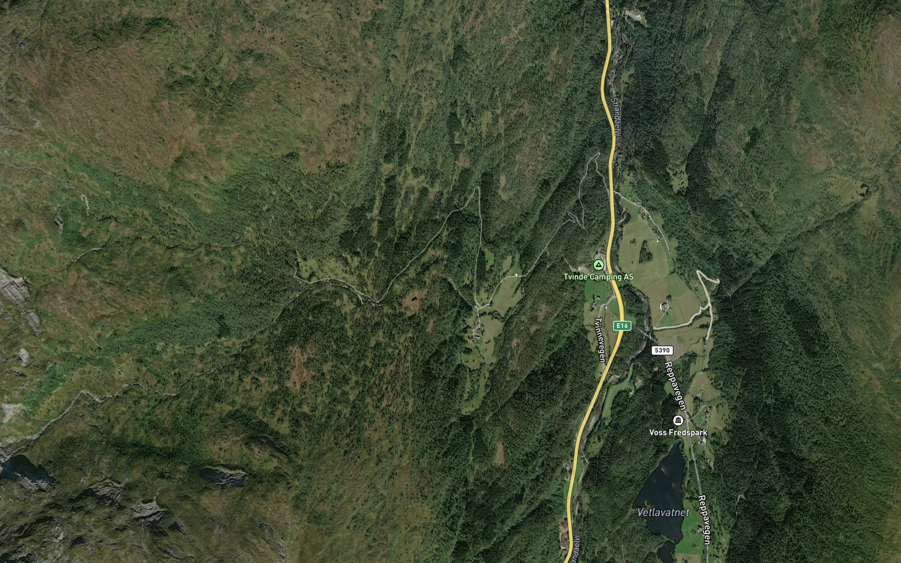 Satellite map of the Breifossen
