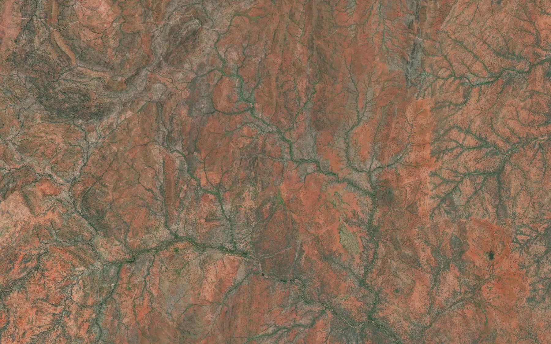 Satellite map of the Green Creek
