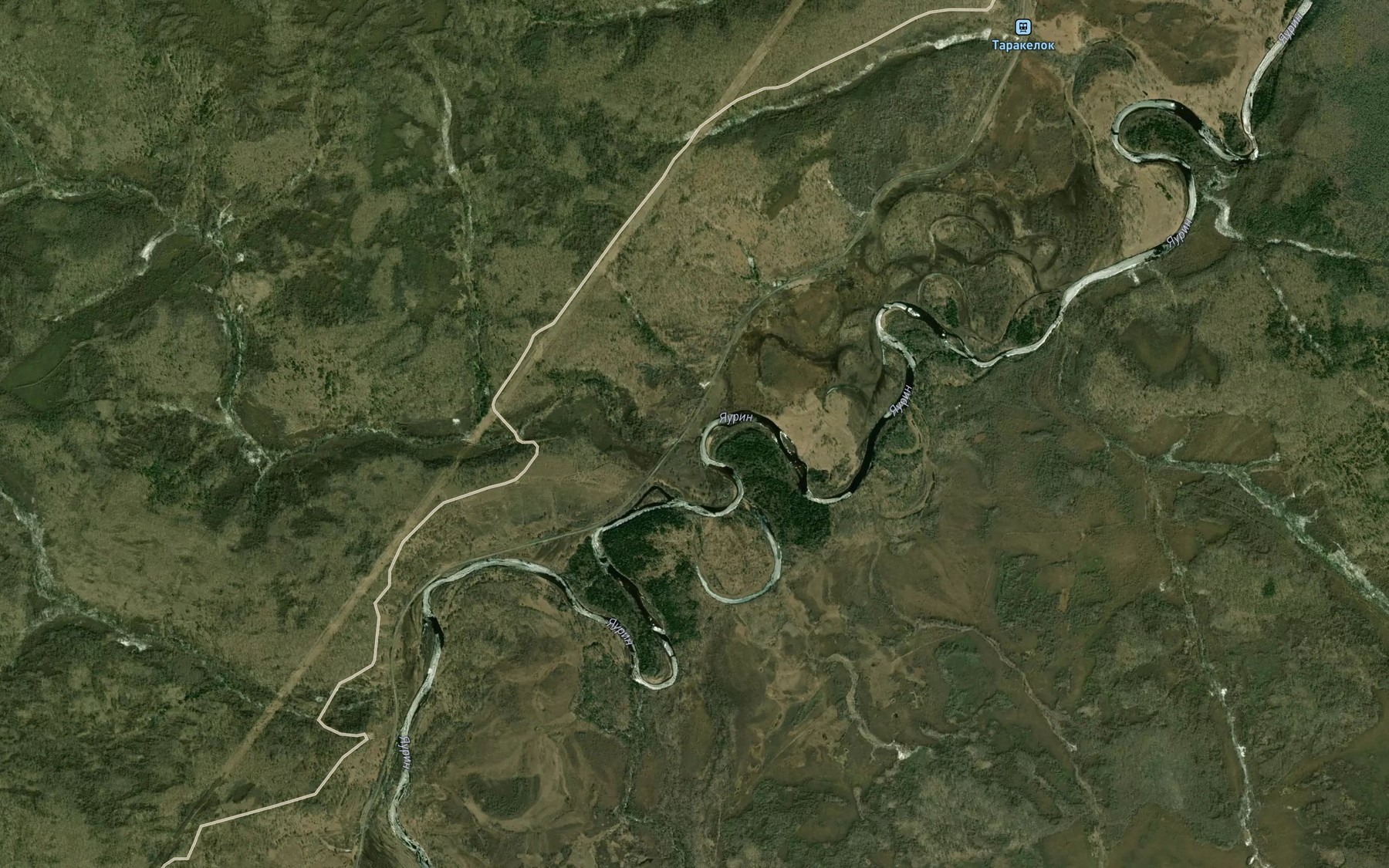 Satellite map of the Ogontan