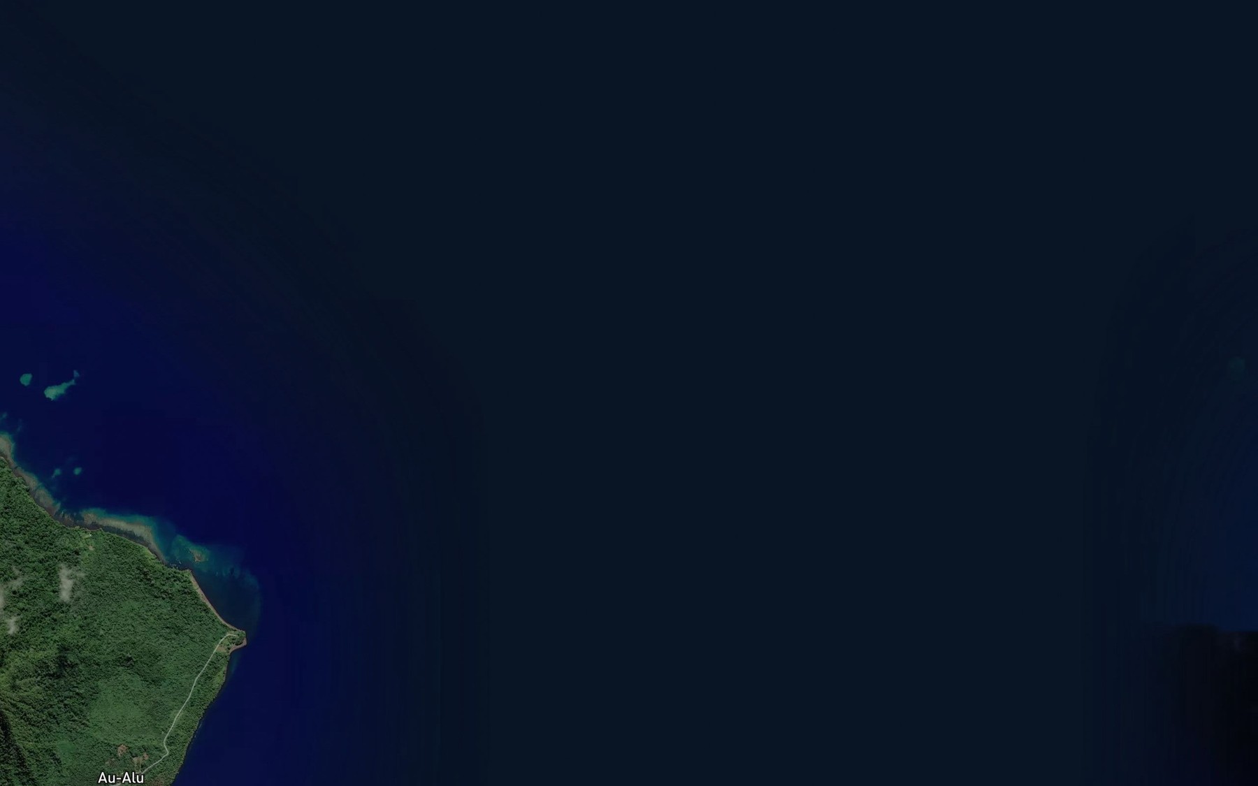 Satellite map of the Hete Reef