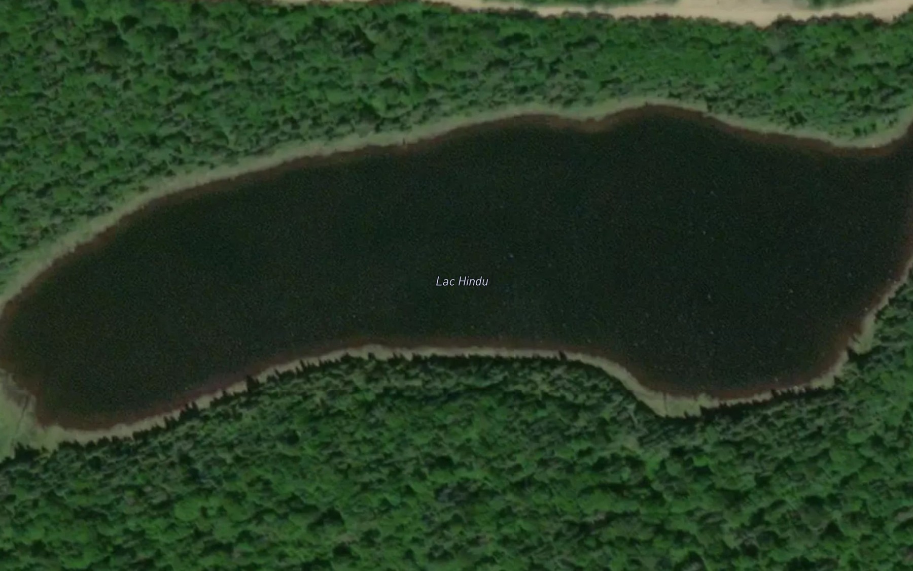 Satellite map of the Lac Hindu
