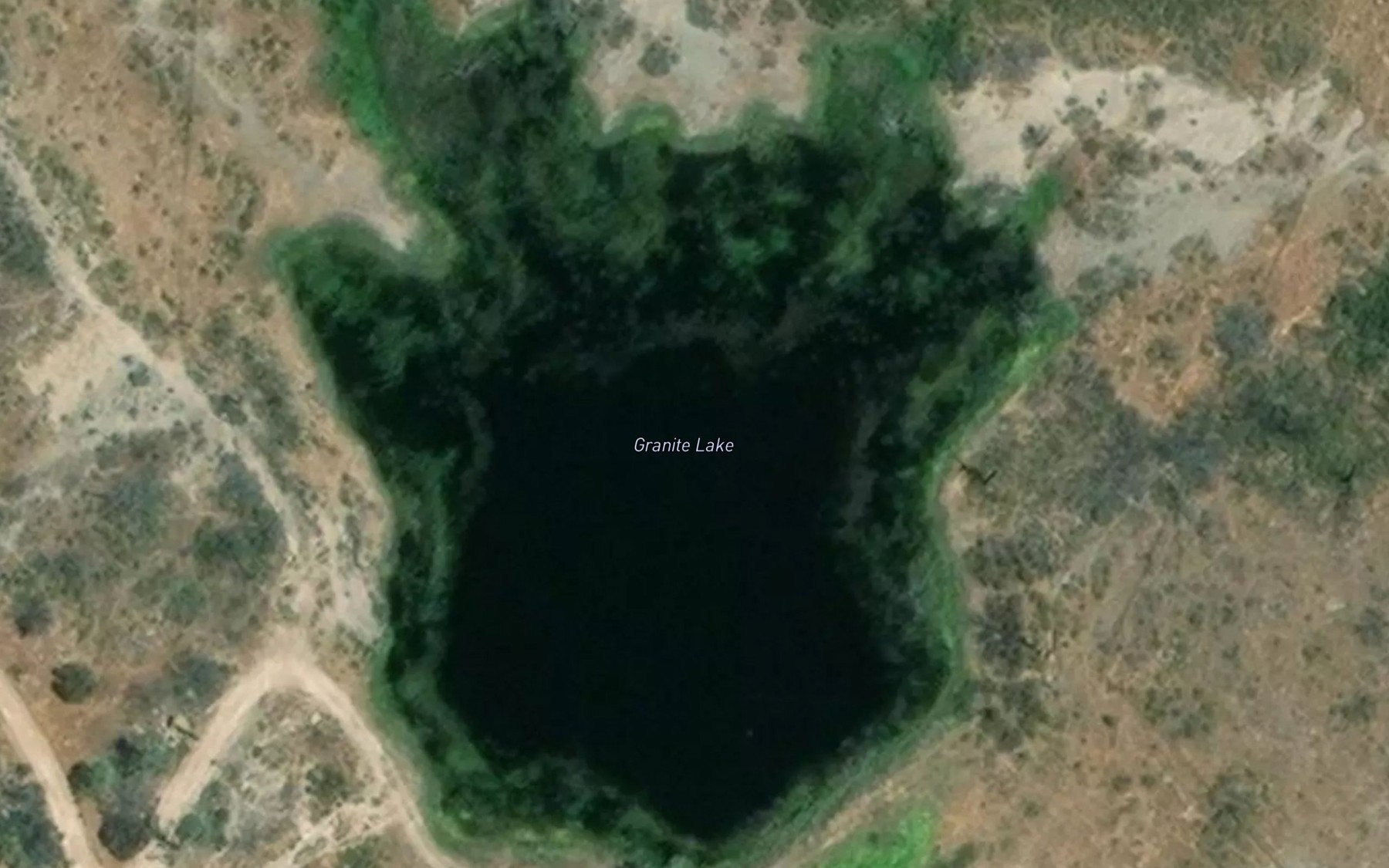 Satellite map of the Granite Lake