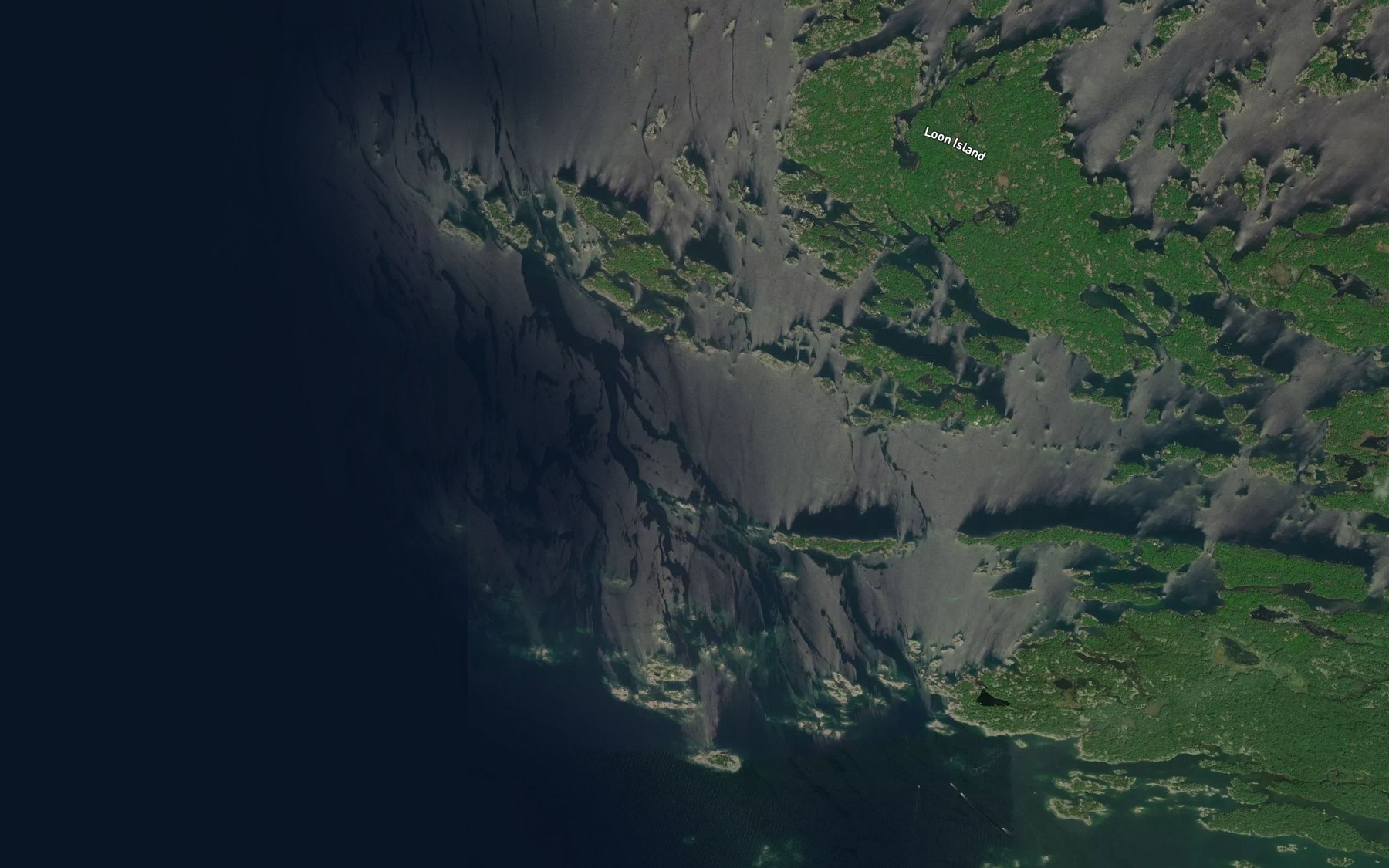 Satellite map of the Manitou Gap