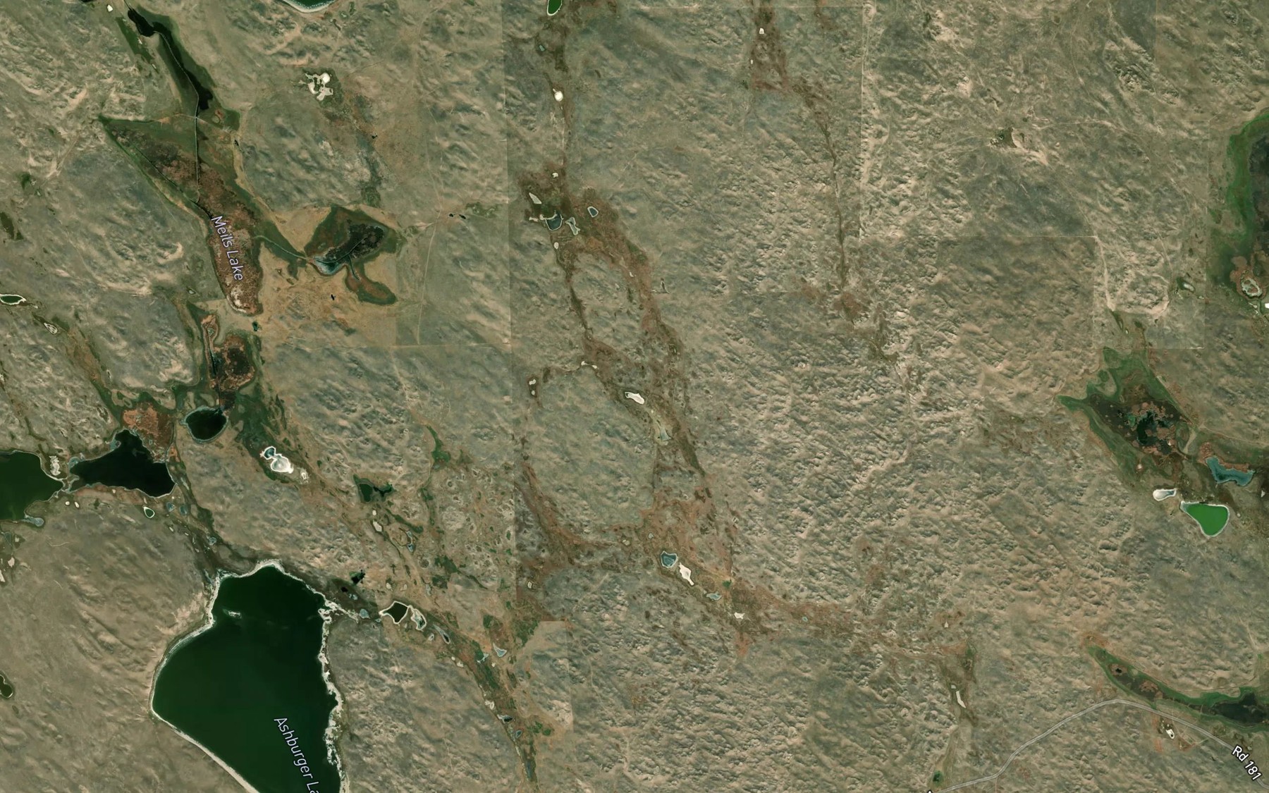 Satellite map of the South Cherry Lake