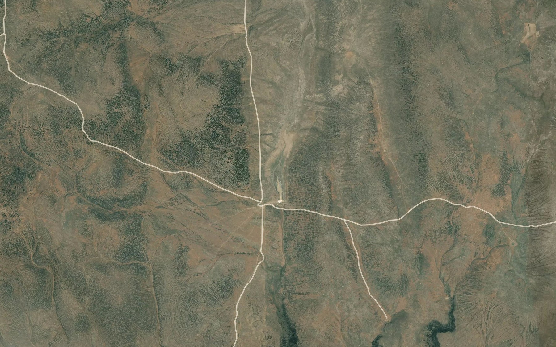 Satellite map of the Ben Odell Reservoir