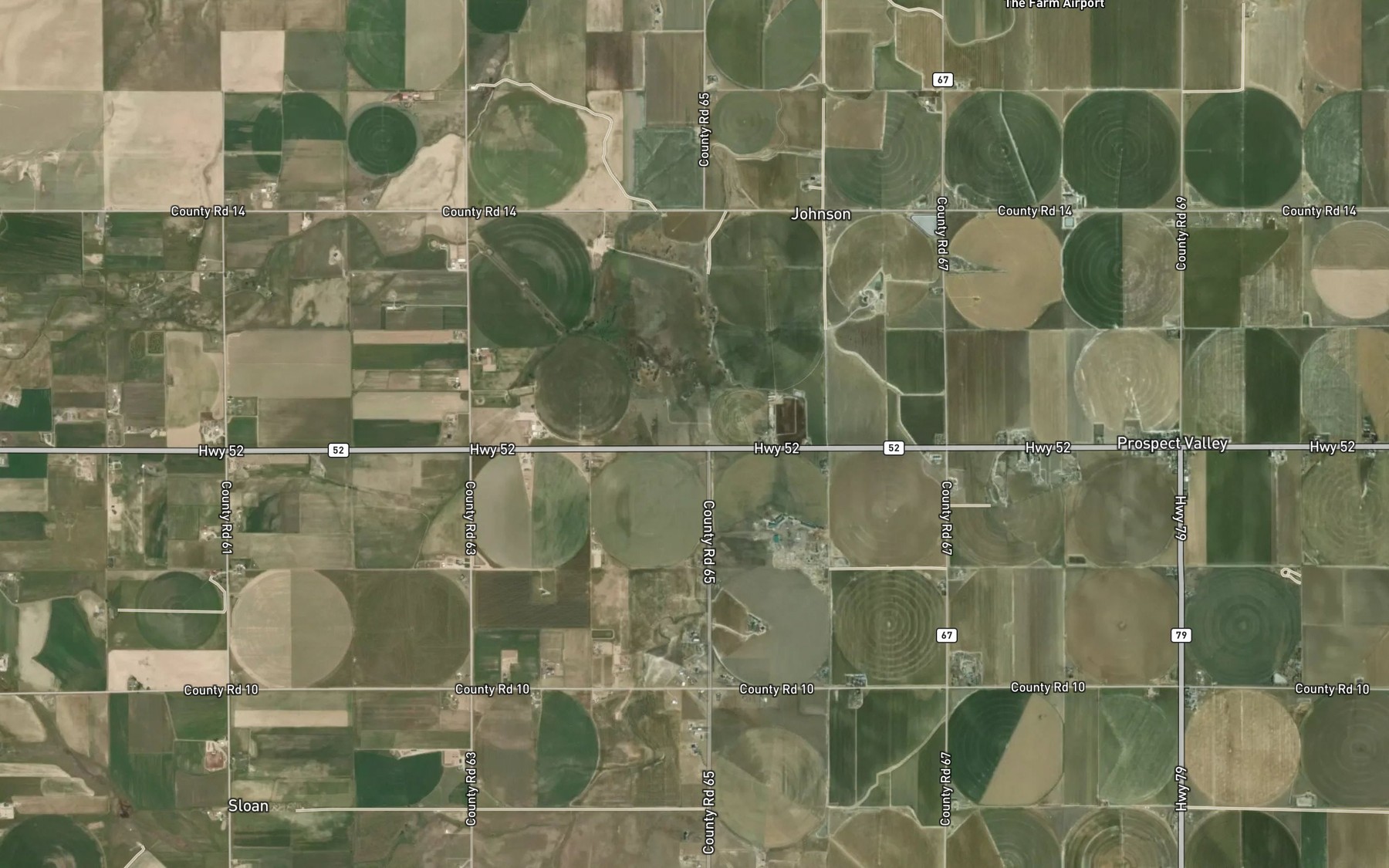 Satellite map of the Lost Creek