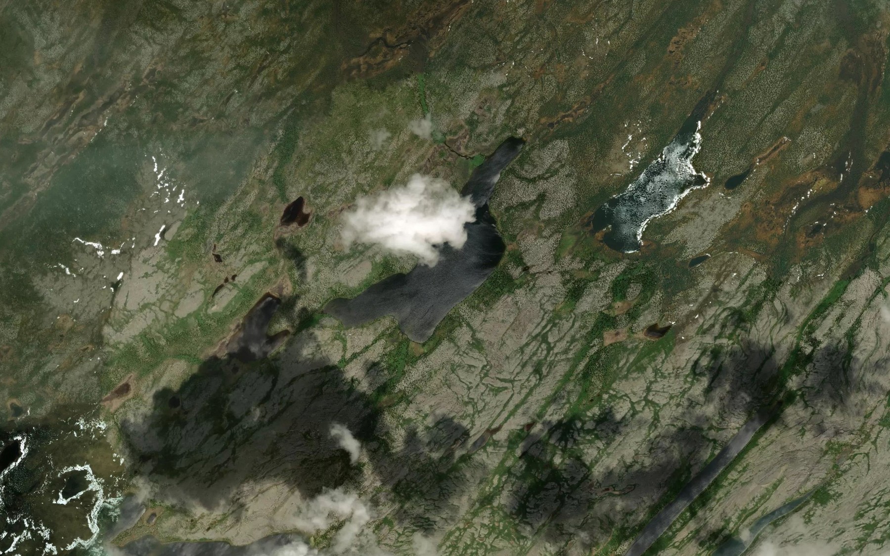 Satellite map of the Lac Dieter