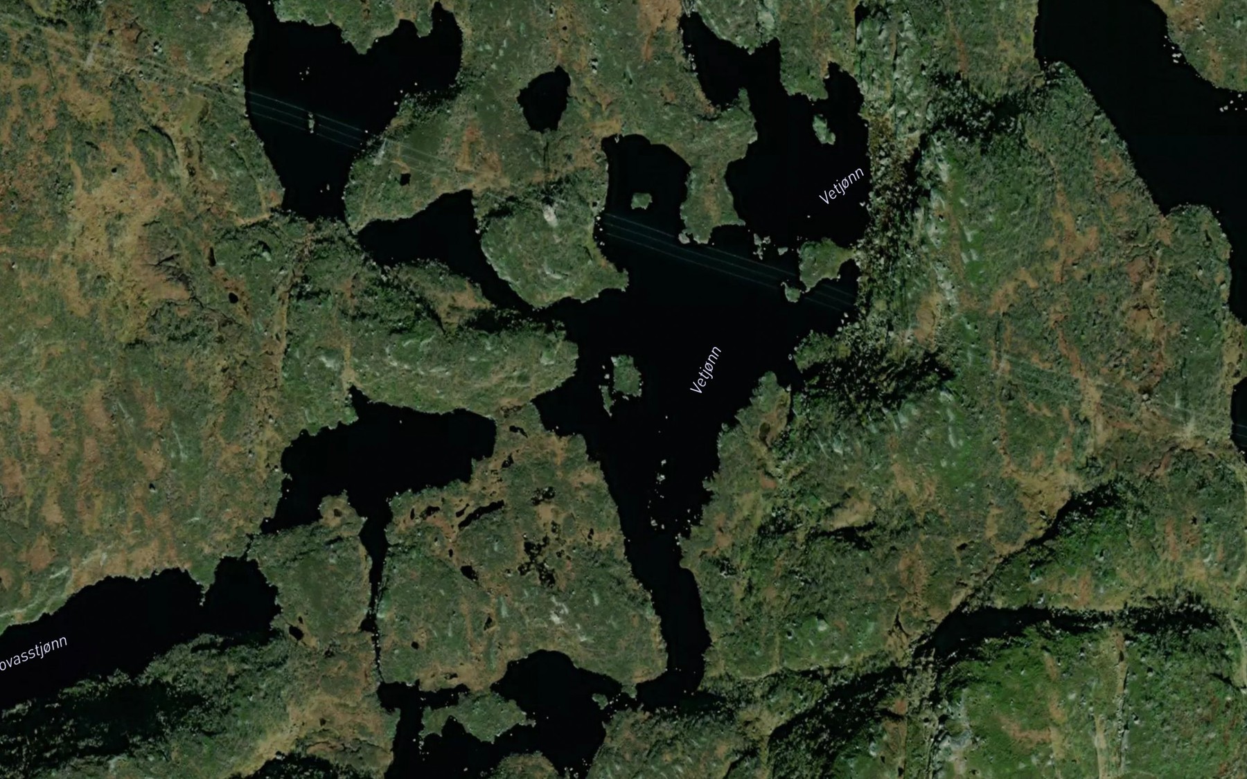 Satellite map of the Vetjonn