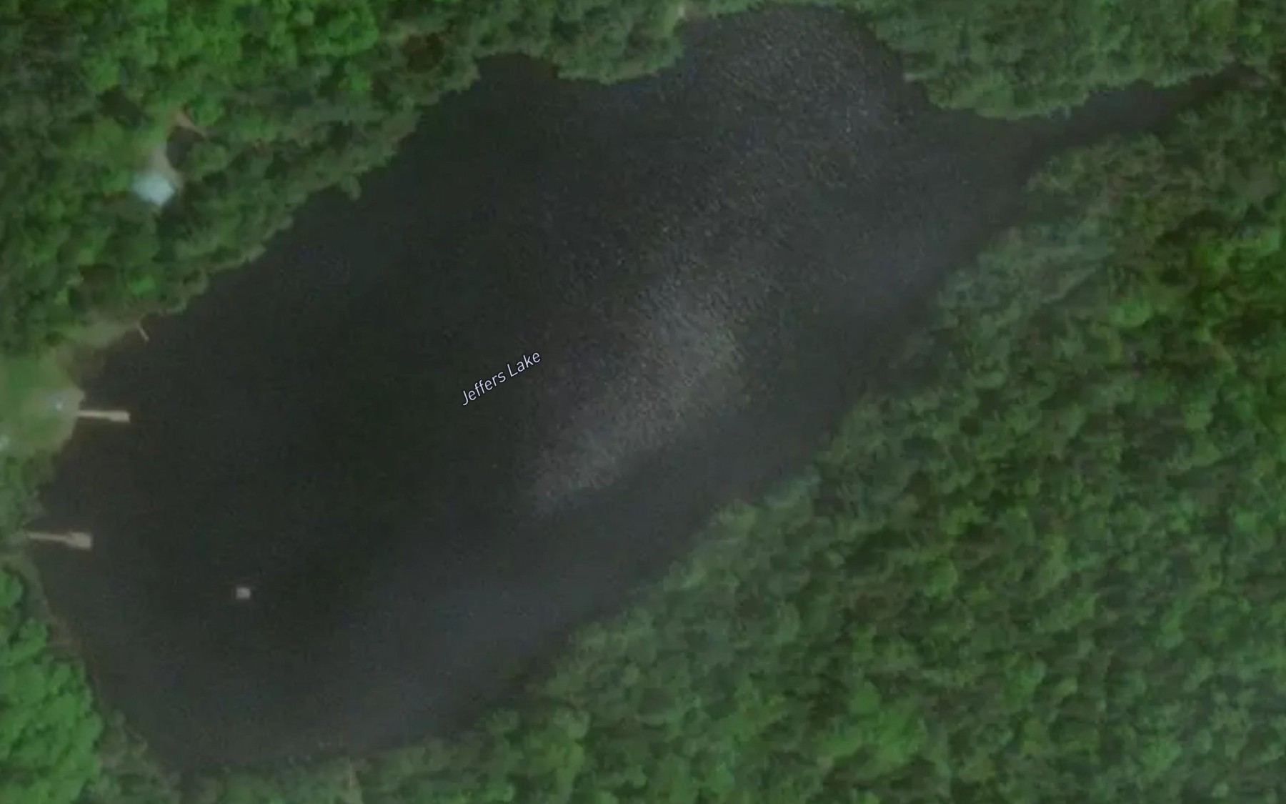 Satellite map of the Jeffers Lake