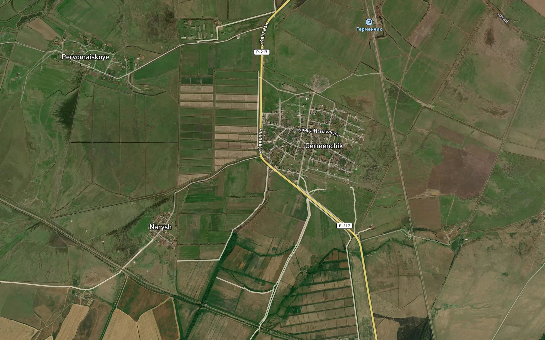 Satellite map of the Kanal Yuzbash