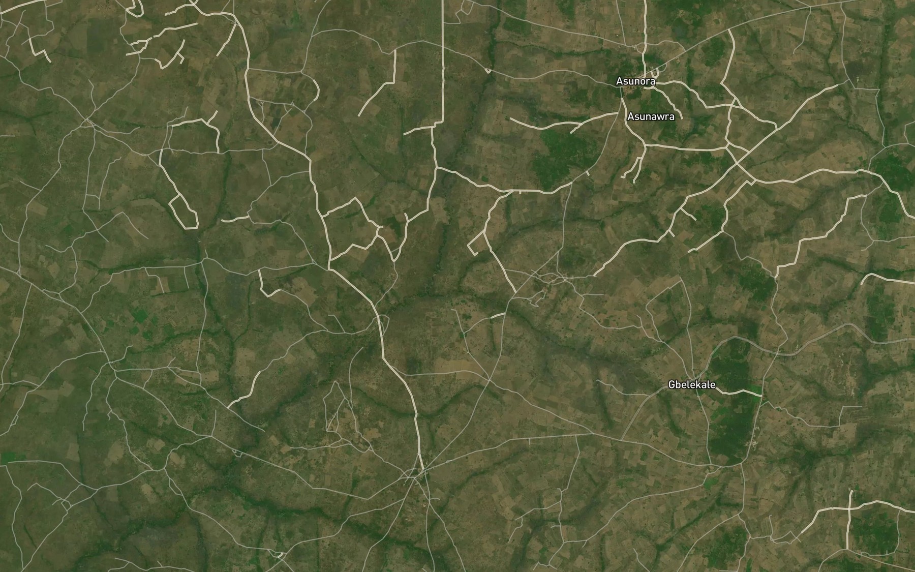 Satellite map of the RiverOgbe