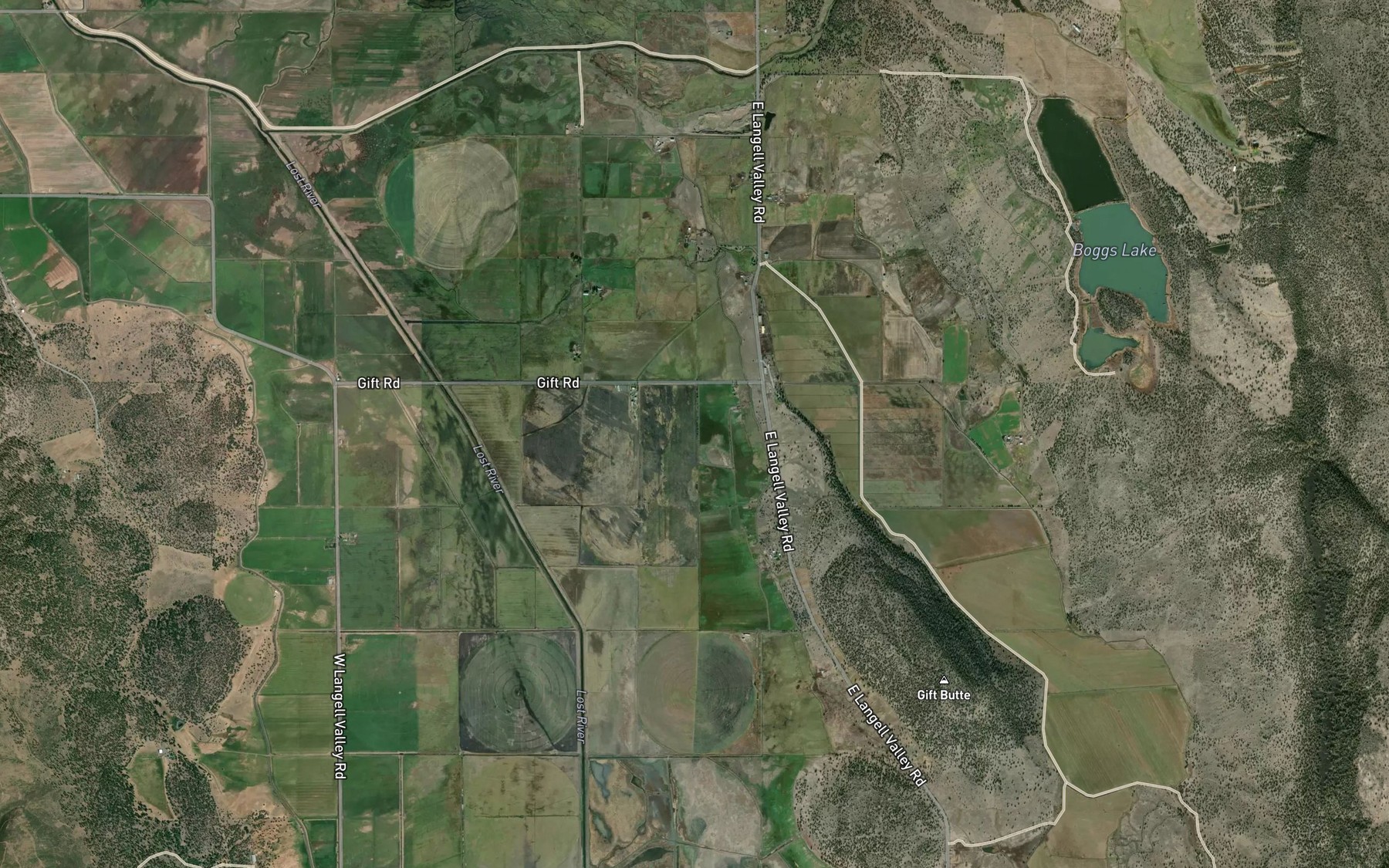 Satellite map of the Hargadine Spring