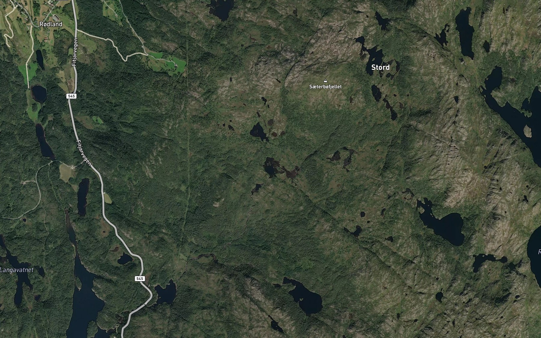Satellite map of the Svalevatnet