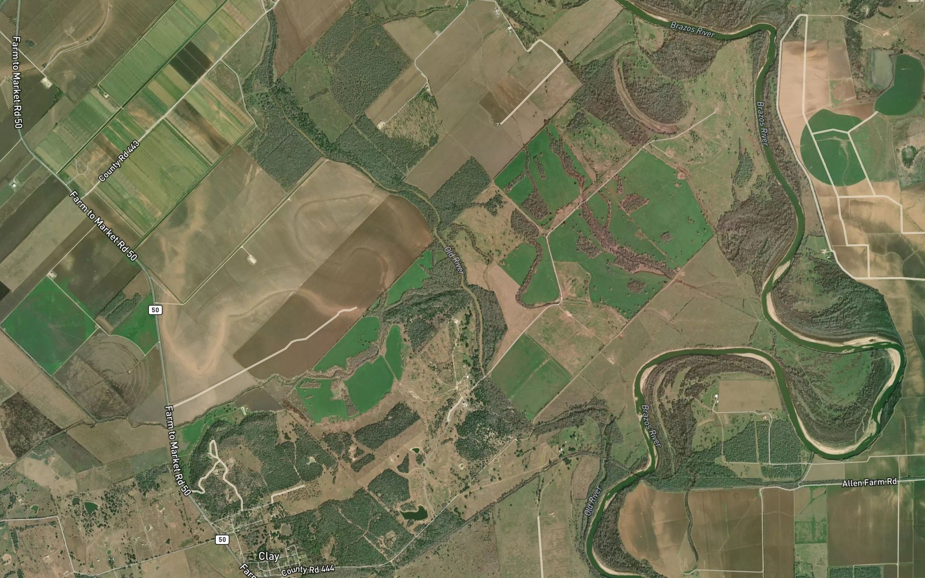 Satellite map of the Koontz Bayou
