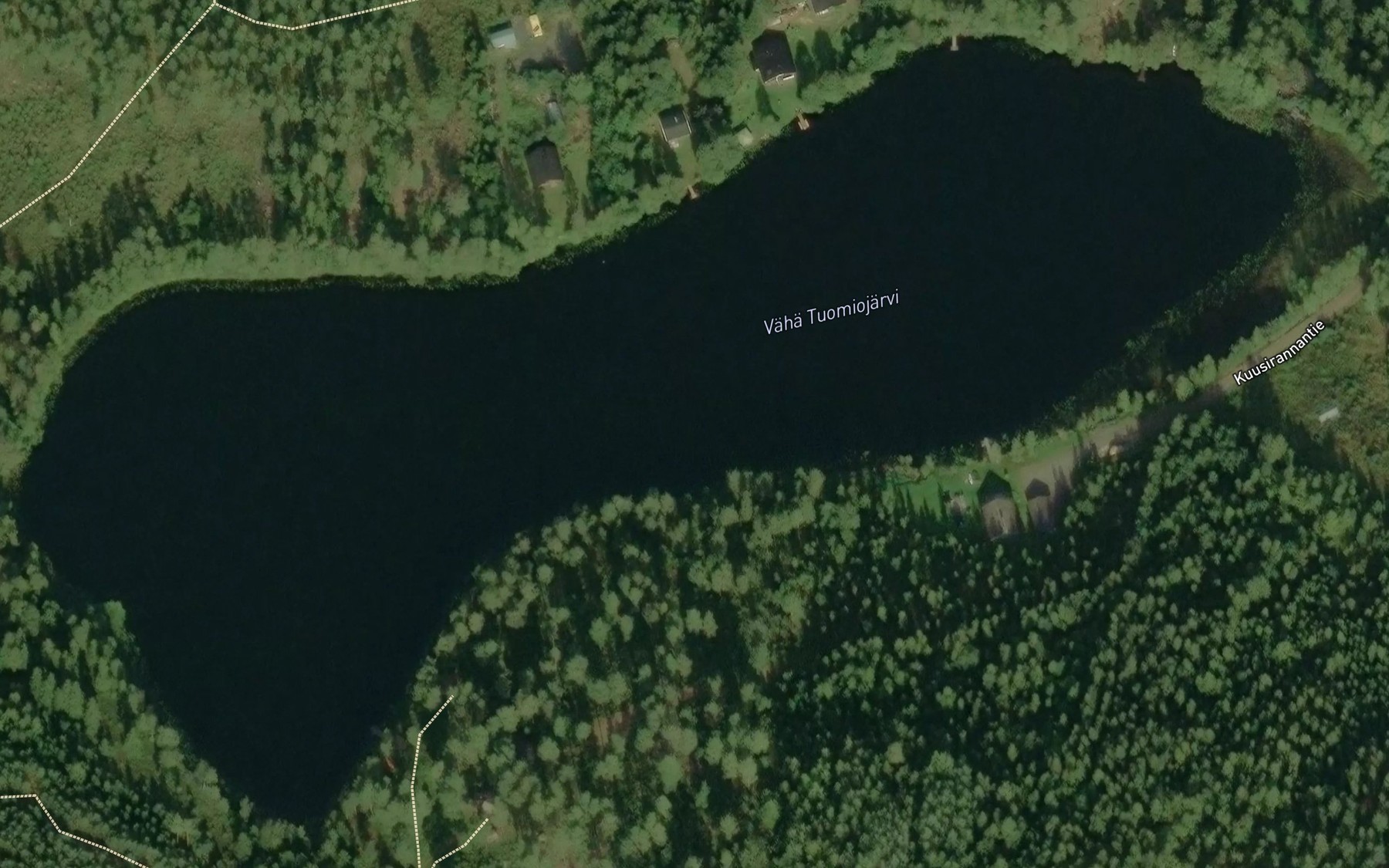 Satellite map of the Vaha Tuomiojarvi
