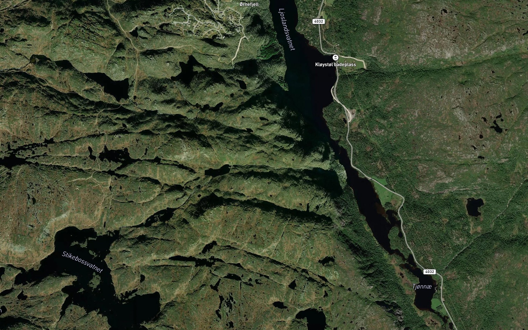 Satellite map of the Stigebottsani