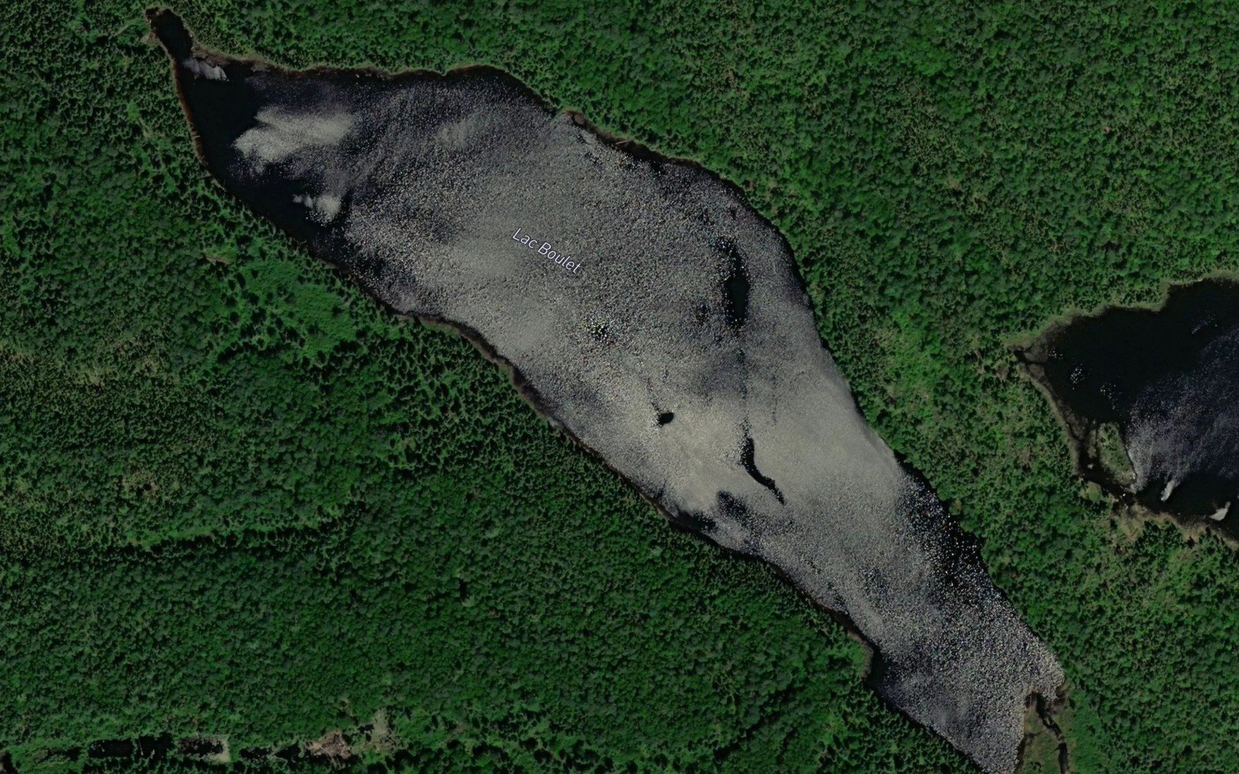Satellite map of the Lac Boulet