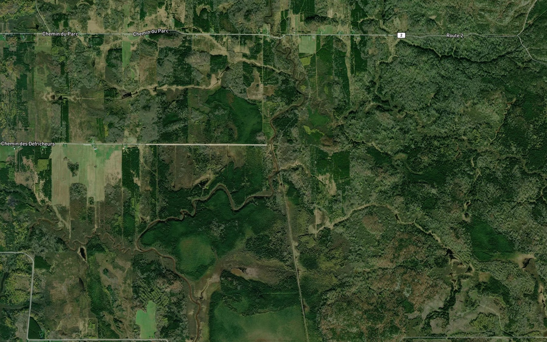 Satellite map of the Branche Nolin