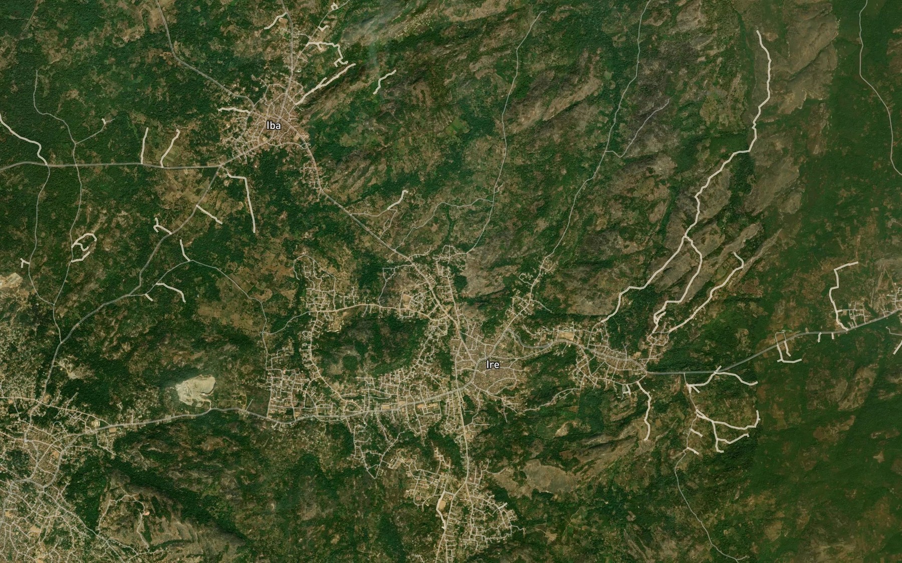 Satellite map of the River Asa