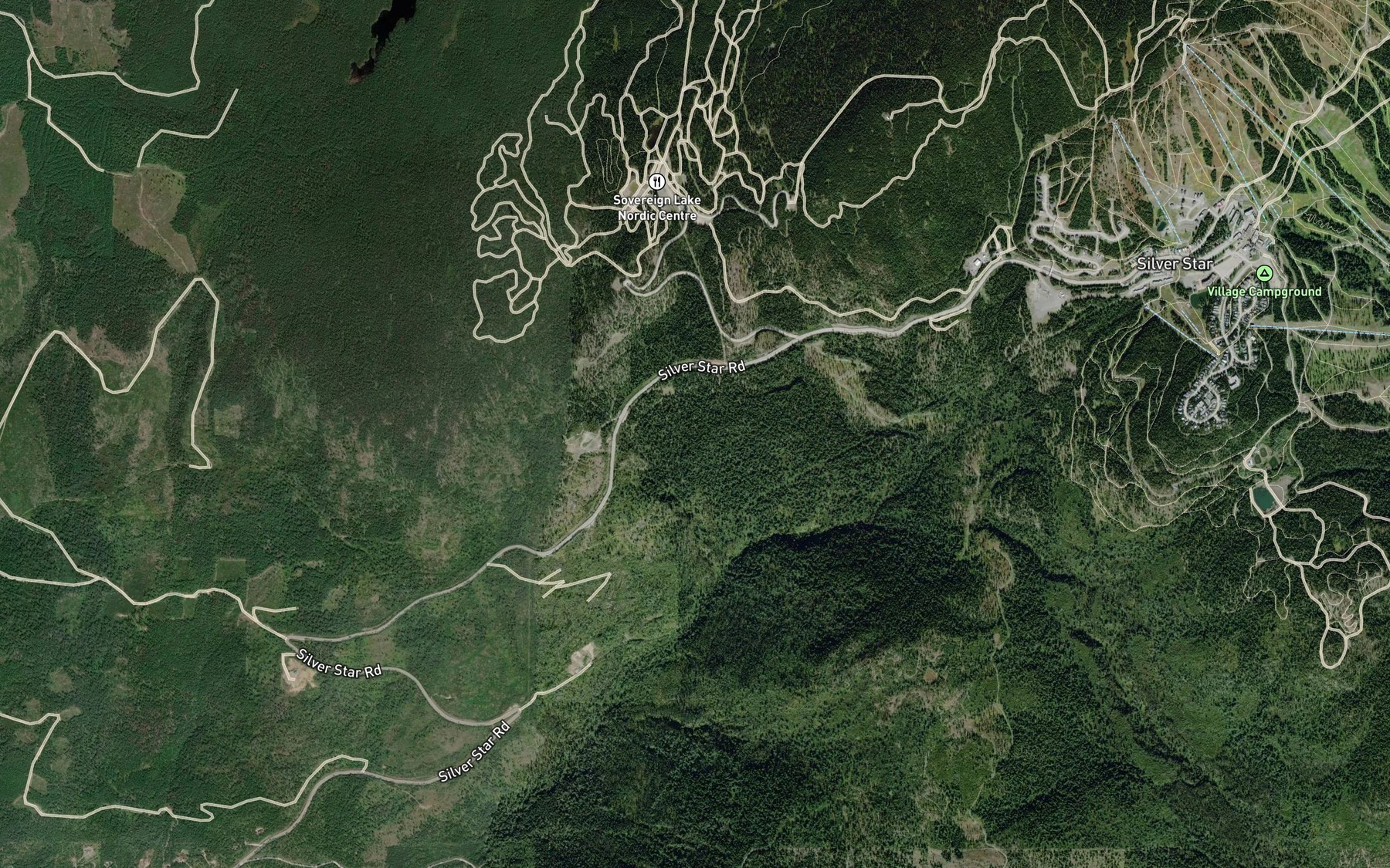 Satellite map of the Pine Creek