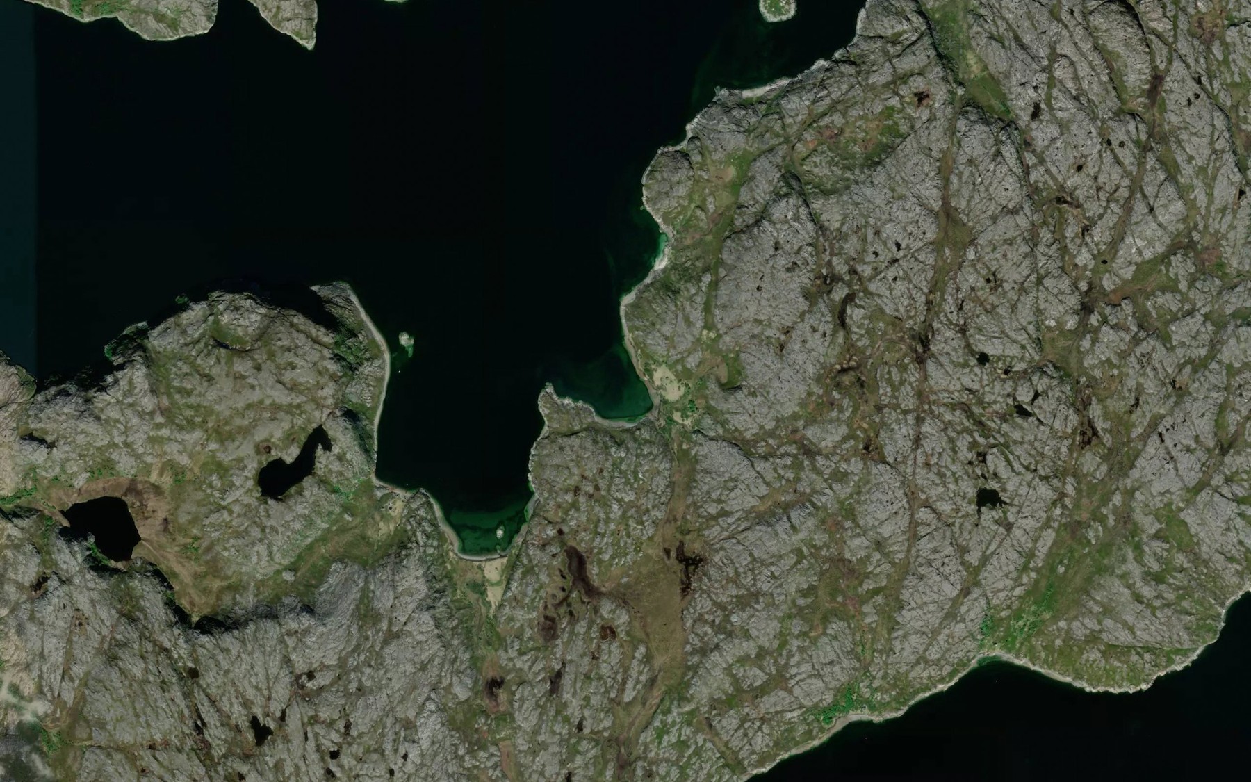 Satellite map of the Petterbukta