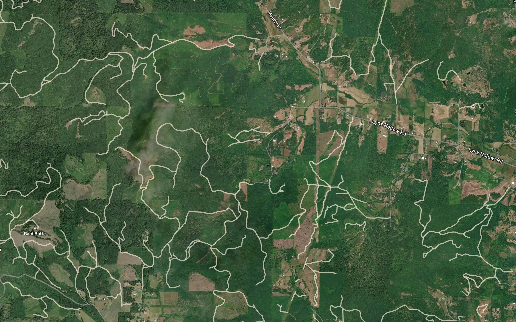 Satellite map of the Duck Bay