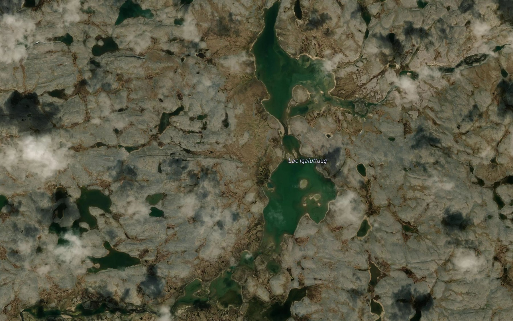 Satellite map of the Lac Iqaluttuuq