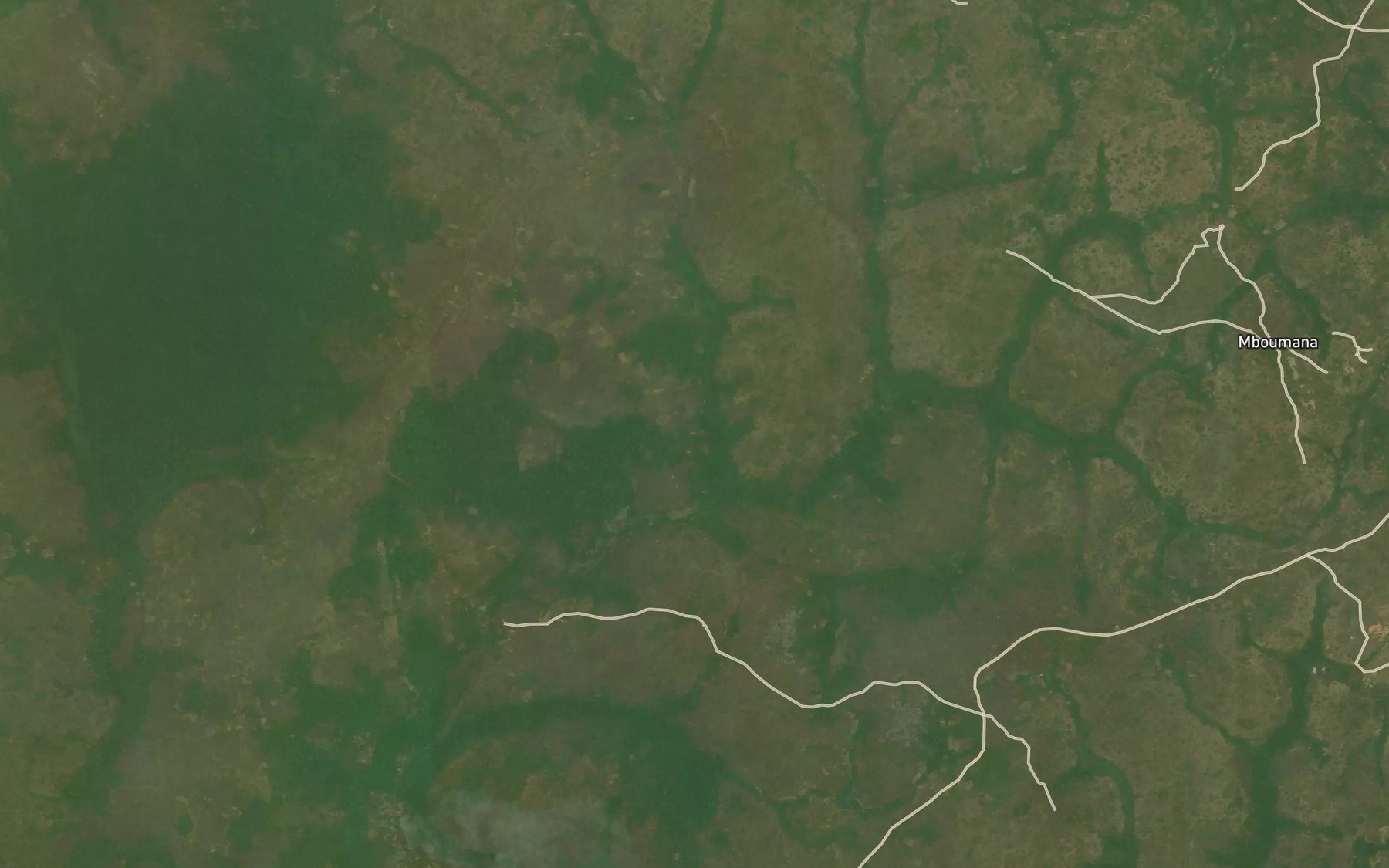 Satellite map of the Nabonge