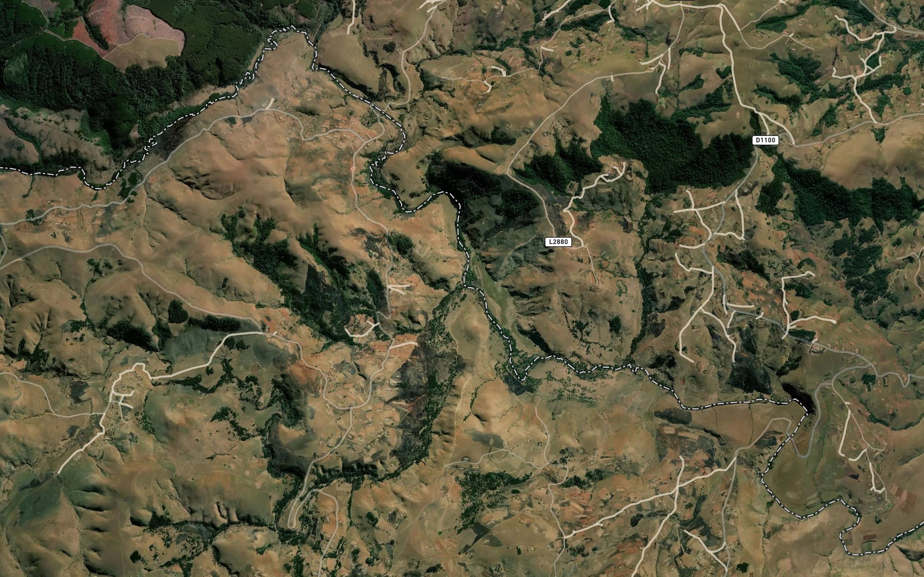 Satellite map of the Goxe