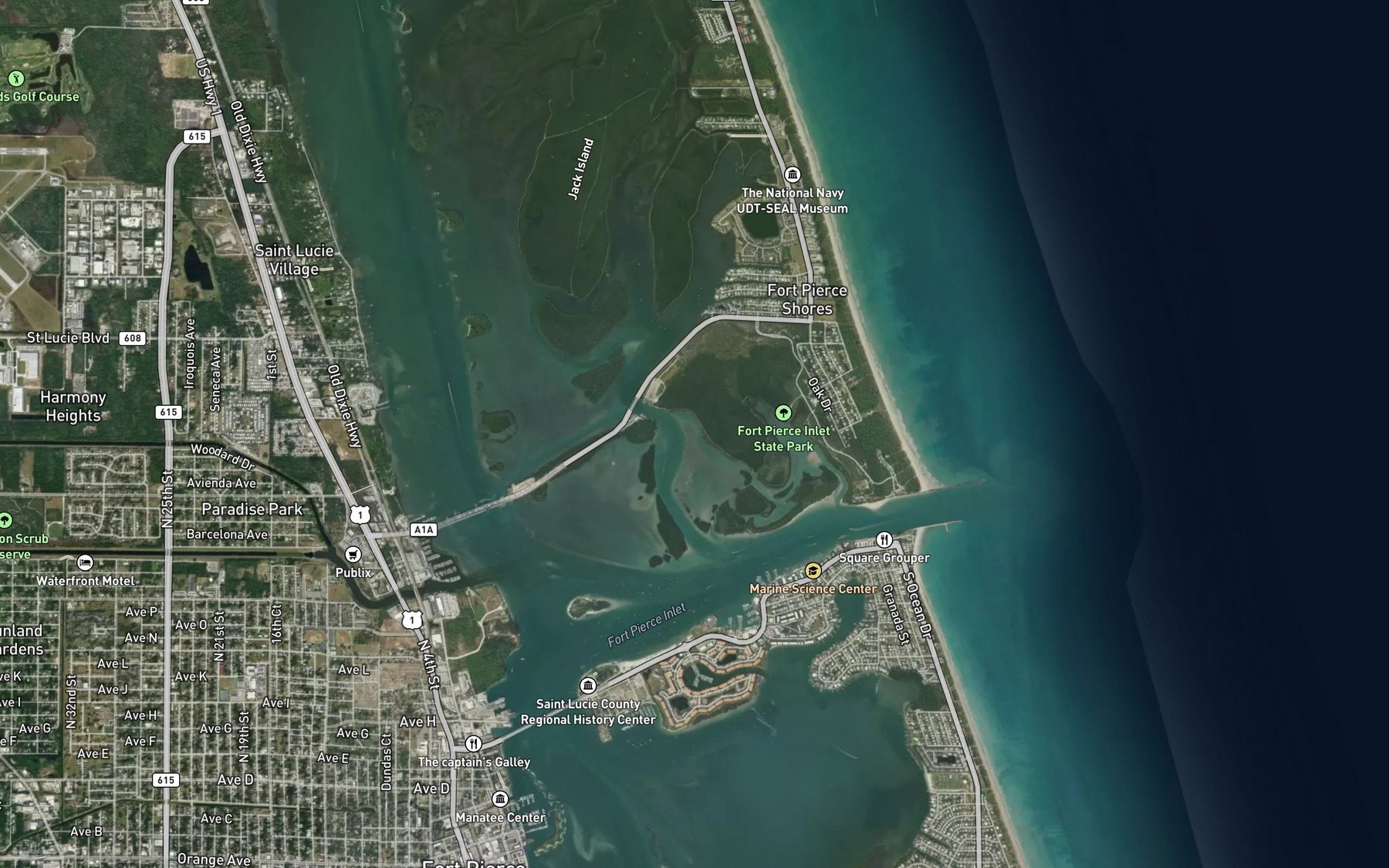 Satellite map of the Shortys Slough