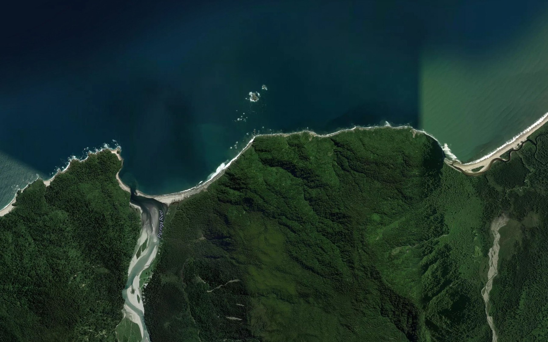 Satellite map of the Antomany Creek