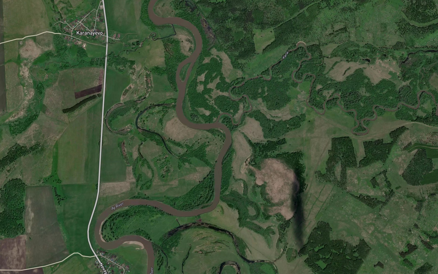 Satellite map of the Kigi