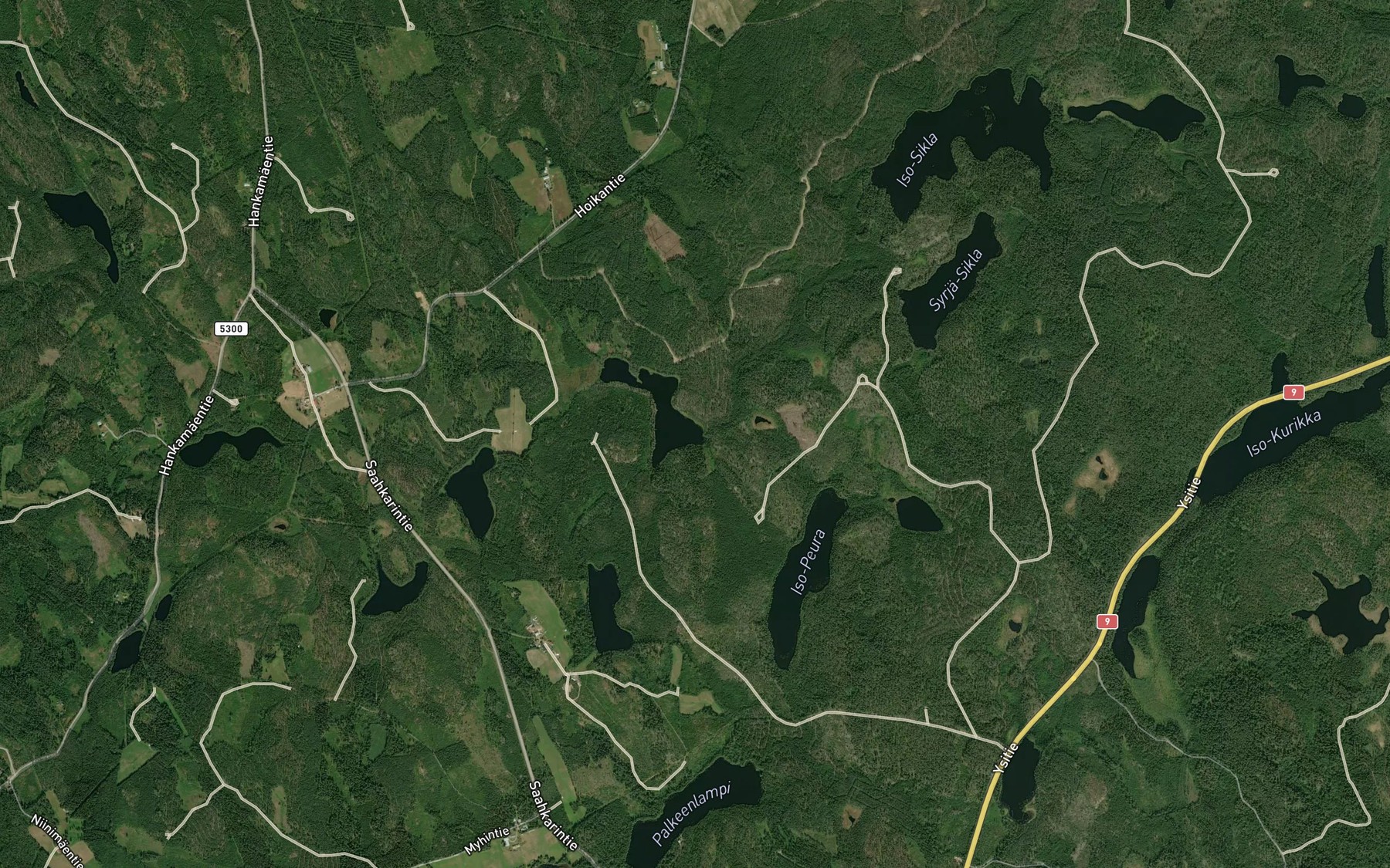 Satellite map of the Vaaralahti