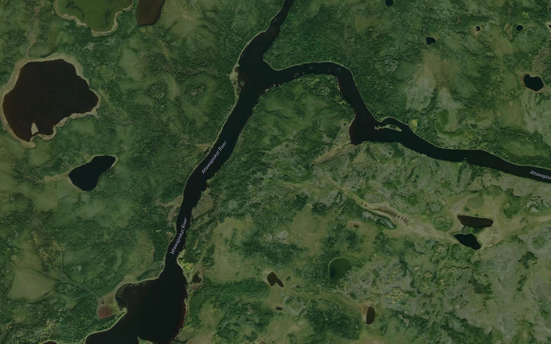 Satellite map of the North Channel