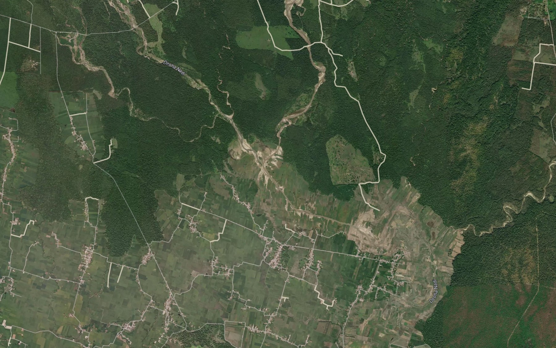 Satellite map of the Bhainsla Nala