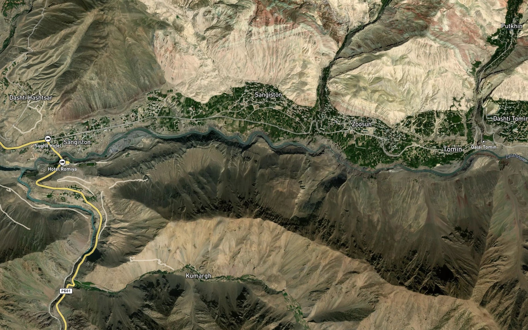 Satellite map of the Kutkhin