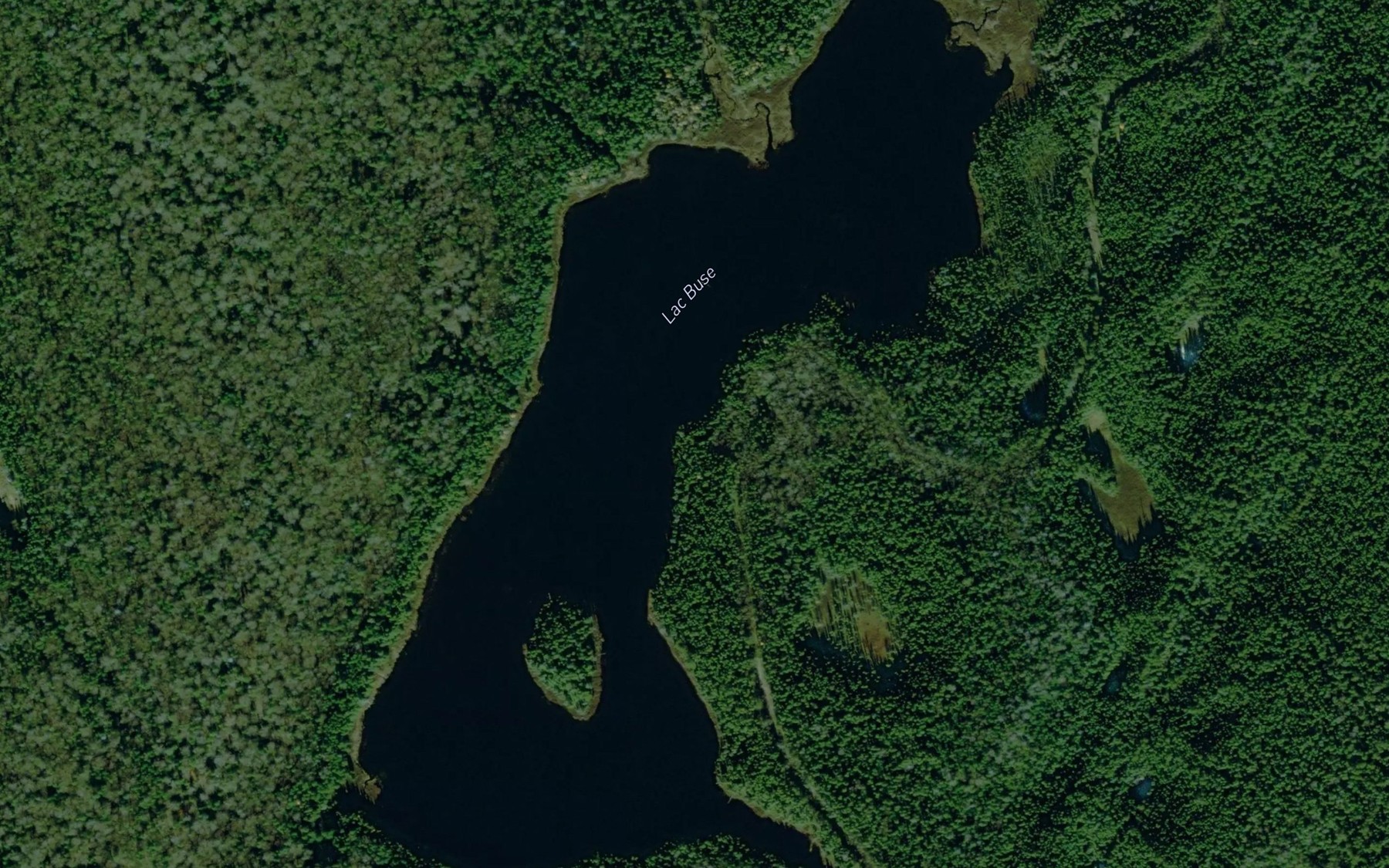 Satellite map of the Lac Buse