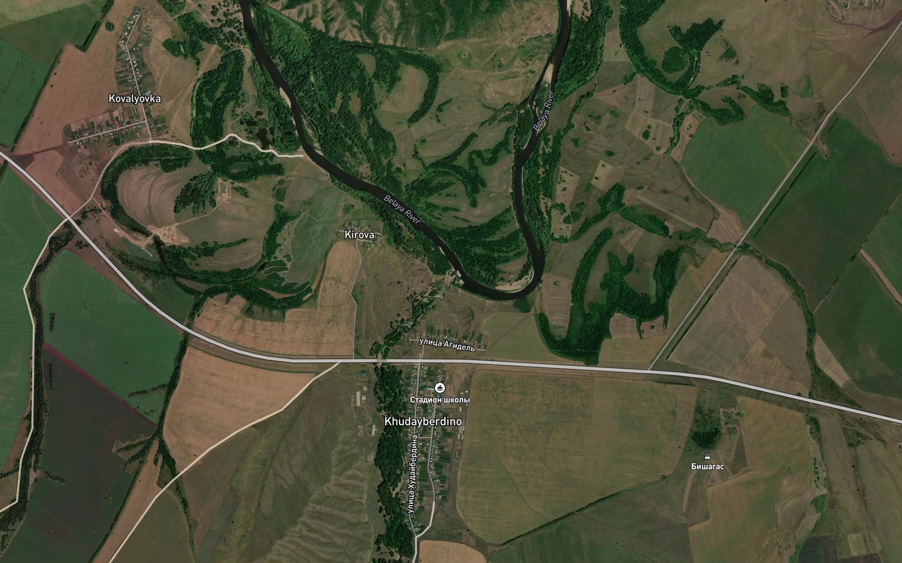 Satellite map of the Krivlya
