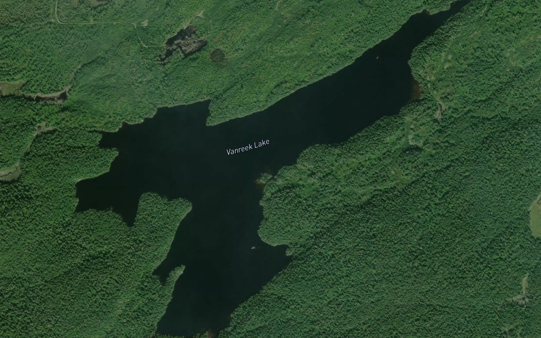Satellite map of the Vanreek Lake
