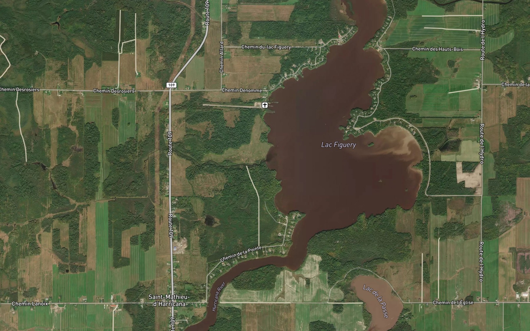 Satellite map of the Ruisseau a l'Ours