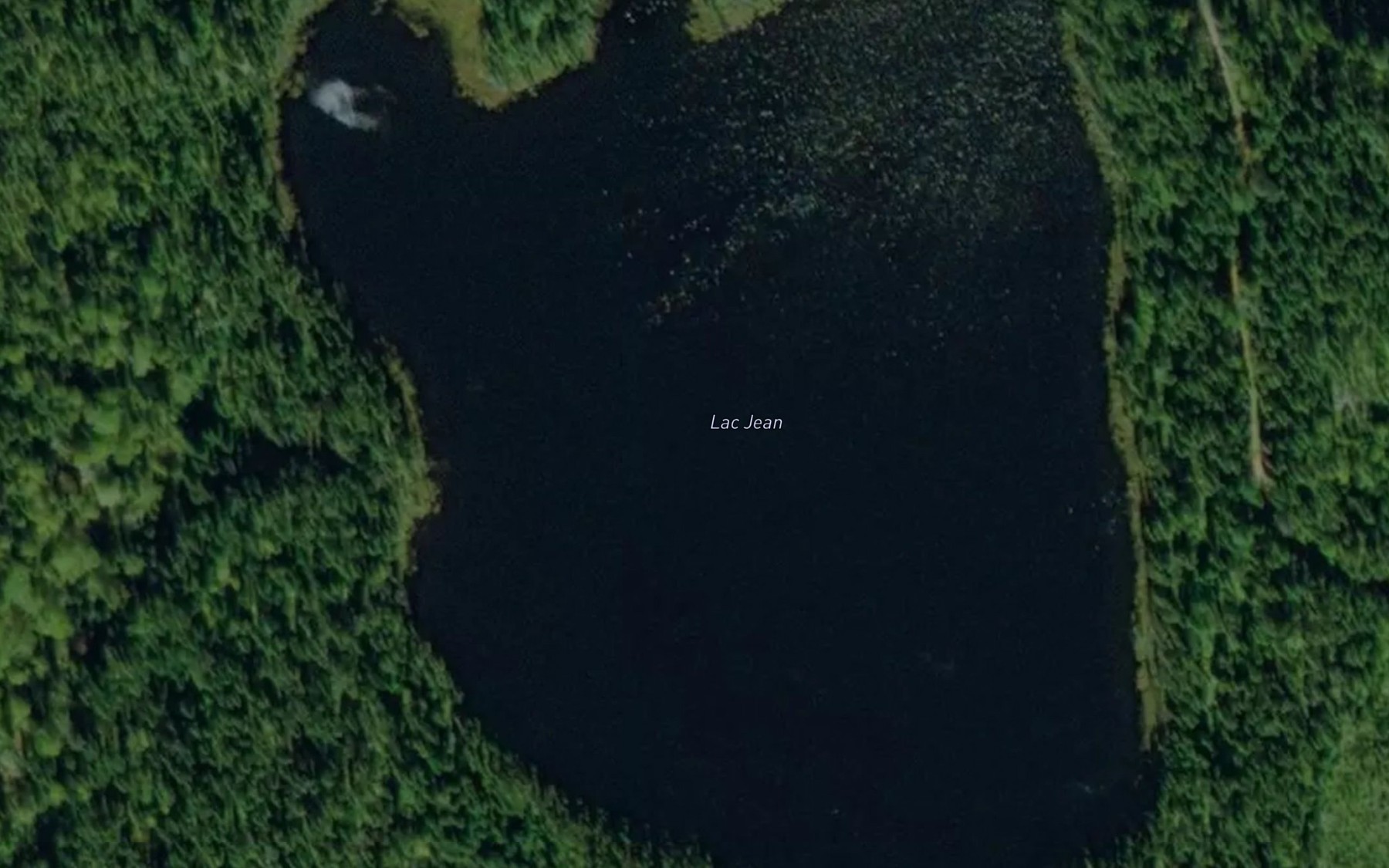 Satellite map of the Lac Jean