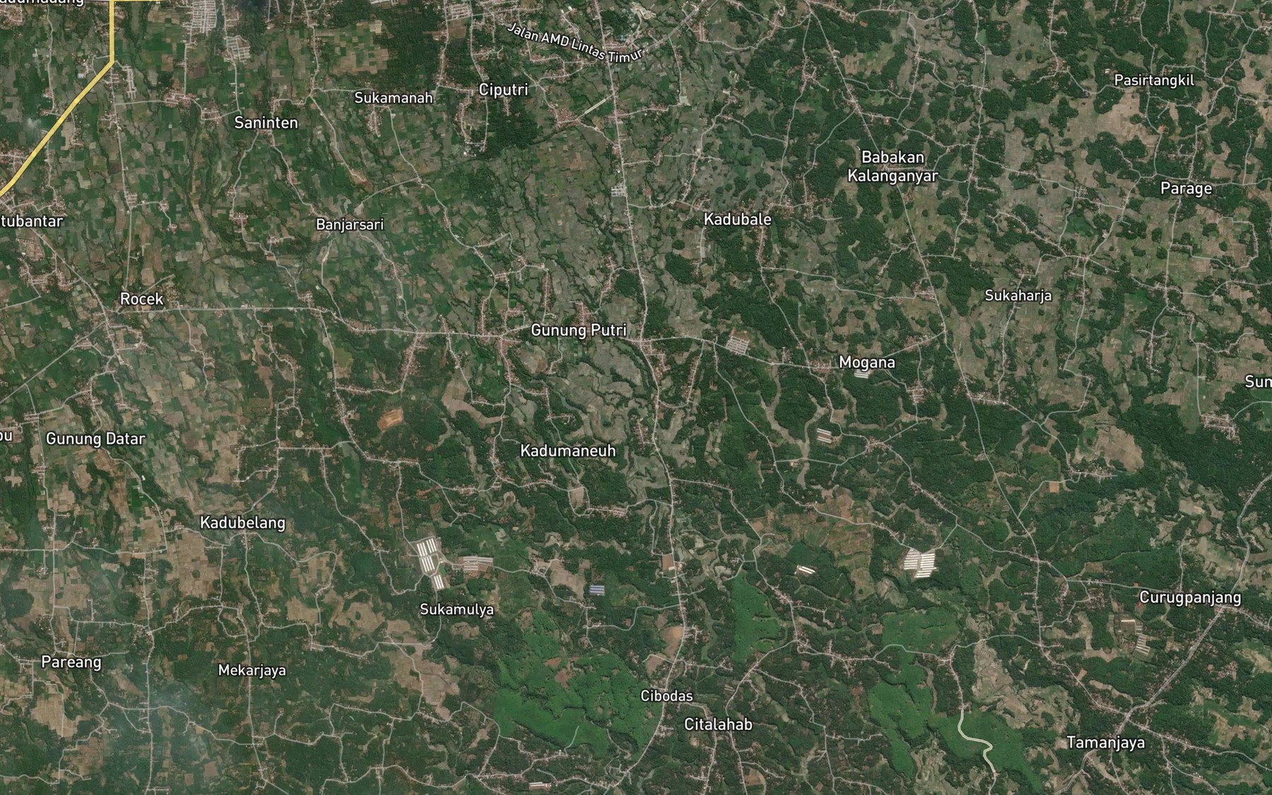 Satellite map of the Ci Koneng