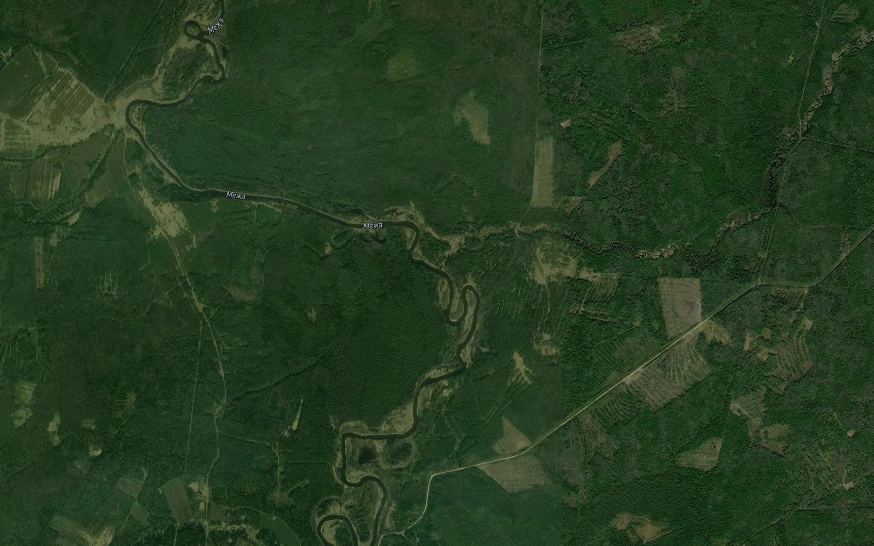Satellite map of the Ploskaya