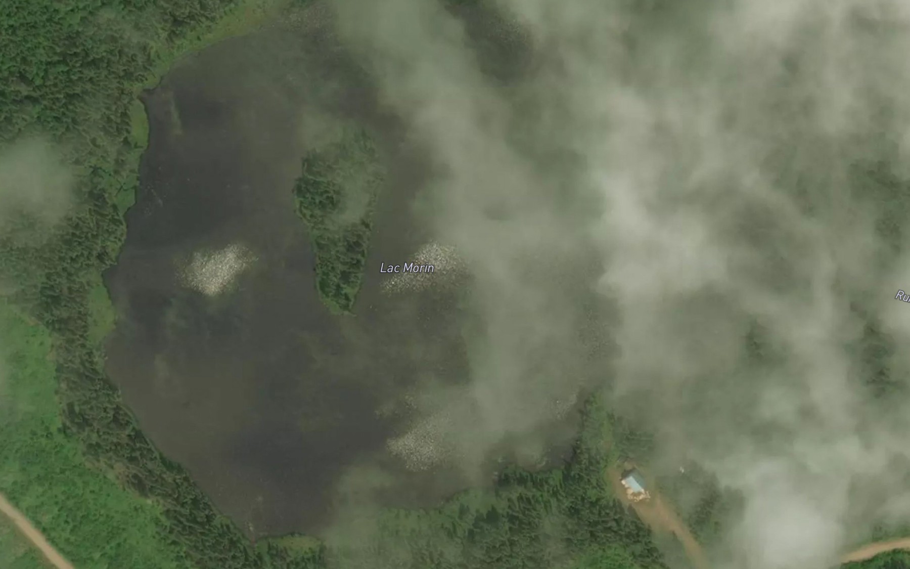 Satellite map of the Lac Morin