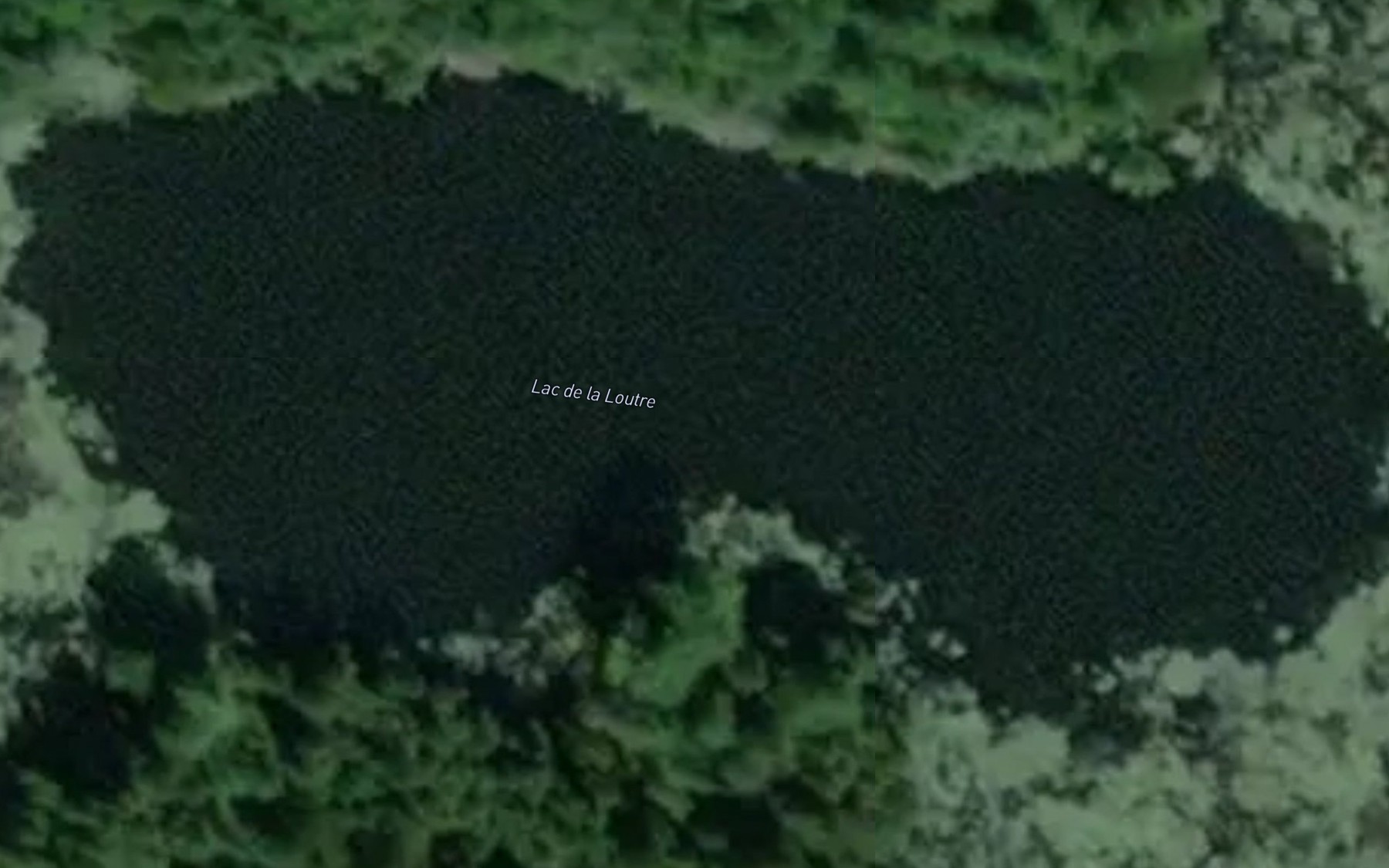 Satellite map of the Lac de la Loutre