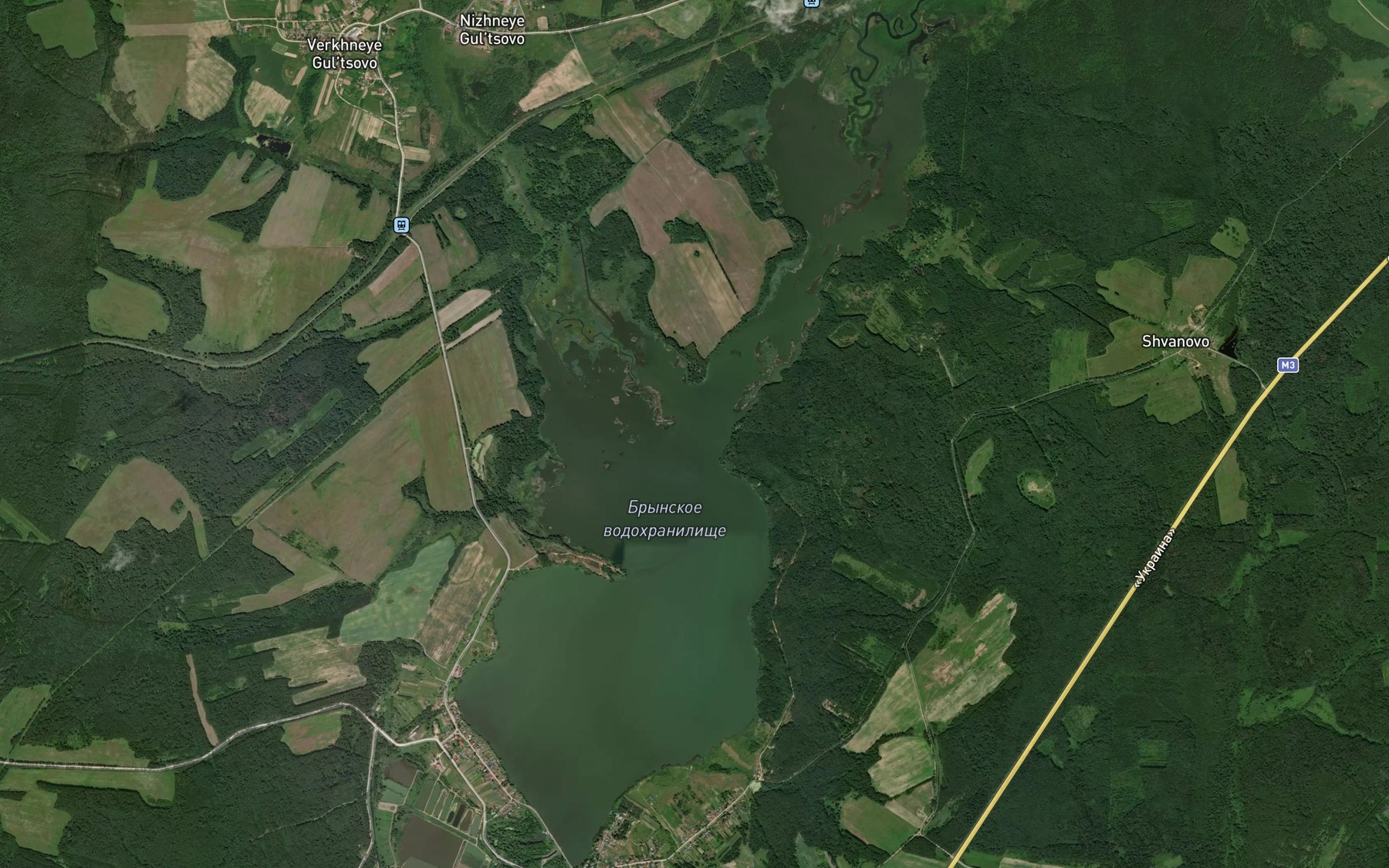 Satellite map of the Urushka