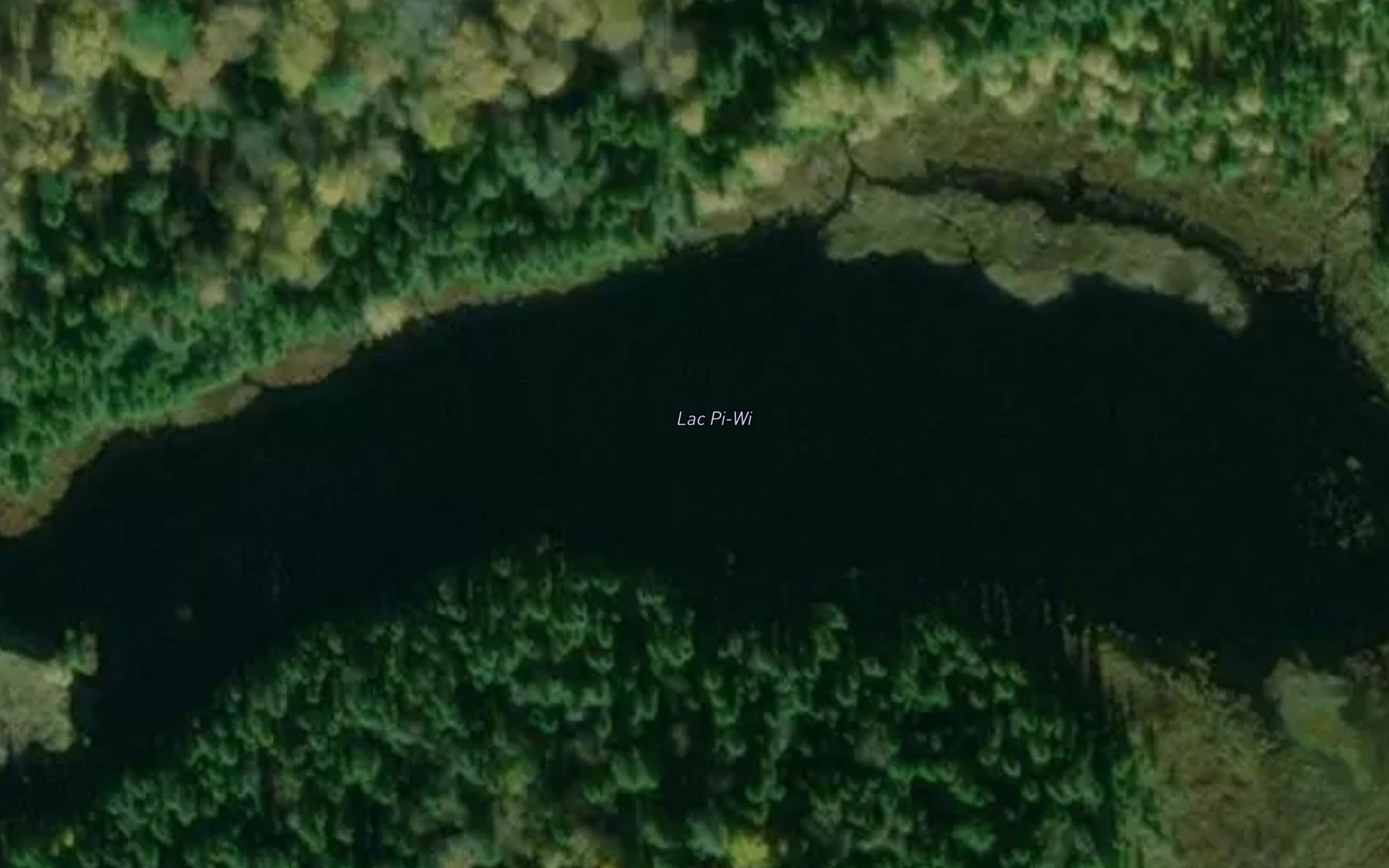 Satellite map of the Lac Pi-Wi