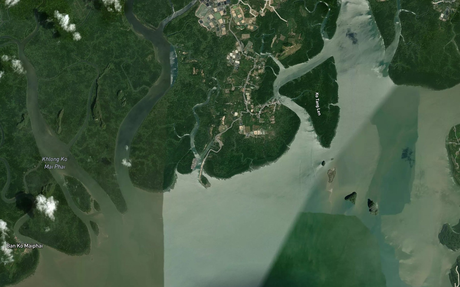 Satellite map of the Khlong Bang Wing